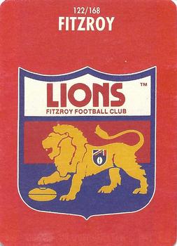 1991 Scanlens Stimorol #122 Fitzroy Lions Front